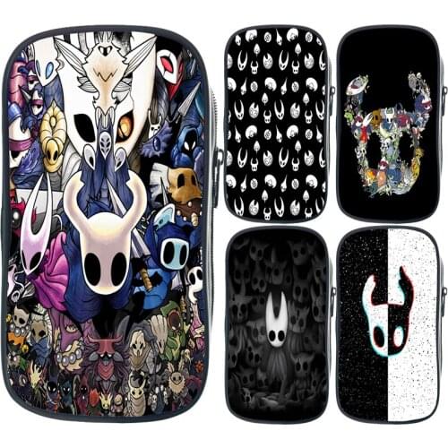 High Quality Kids Hollow Knight Pencil Case Children Cartoon Pen Bag Students Stationery Bag Boys Girls Teens Anime Pencil Box