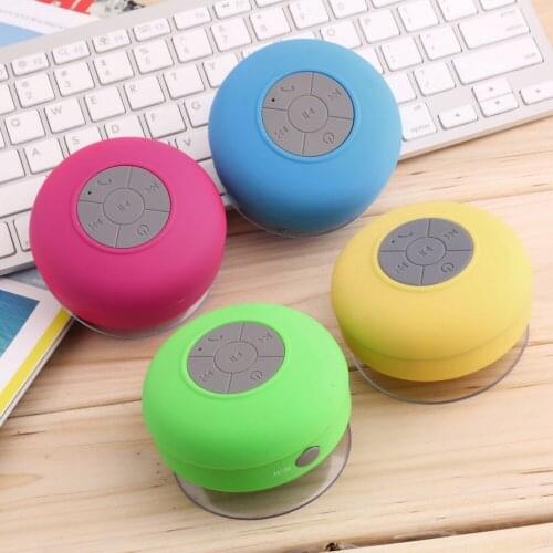 Portable Waterproof Bluetooth-compatible Speaker Wireless Car Handsfree Receive Call Music Suction Mic Mini Loudspeaker Box Hot