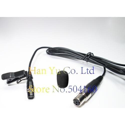 Professional Lapella Mini Condenser Microphone 4Pin Clip Mic for Shure Bodypack mini 4 Pin XLR TA4F