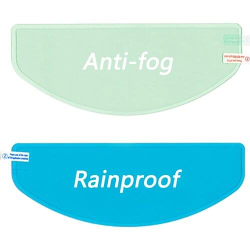 Helmet Clear Anti-Fog Rainproof Film Three Styles Lens Sticker for Motorcycle Safety Driving Nano Coating Helmet Accessories