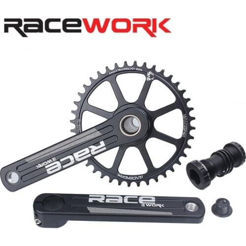 RACEWORK Road Bike Crankset Hollow All-in-One Direct Mount Single Disk 40/42T Folding Bike 10 / 11 / 12 Speed CNC Crankset