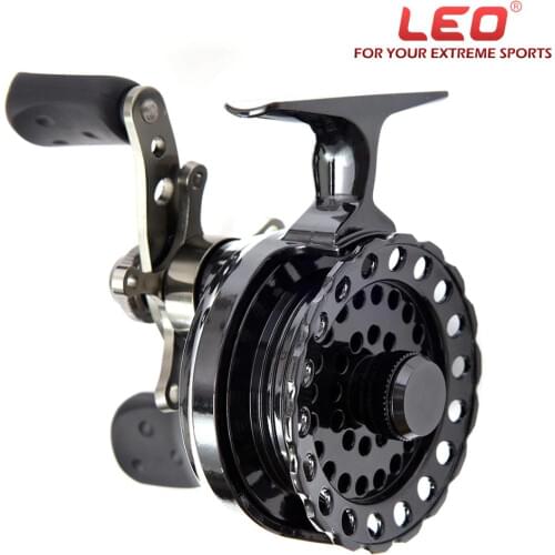 LEO DWS60 4+1BB 2.6:1 65MM Fly Fishing Reel Wheel with High Foot Fishing Reels Left/Right Hand Fishing Reel Wheels Super Coil