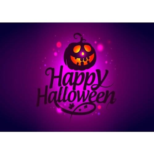Pumpkin Halloween Party Decor Photography Backdrops For Photo Studio Customized Vinyl Cloth Photo Background for Children Kids