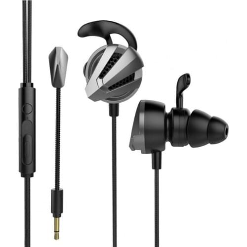Universal Wired Heavy Bass Gaming In-ear Earphone with Mic for Phone/Computer Wired Heavy Bass Large Compatibility Wired Earphon