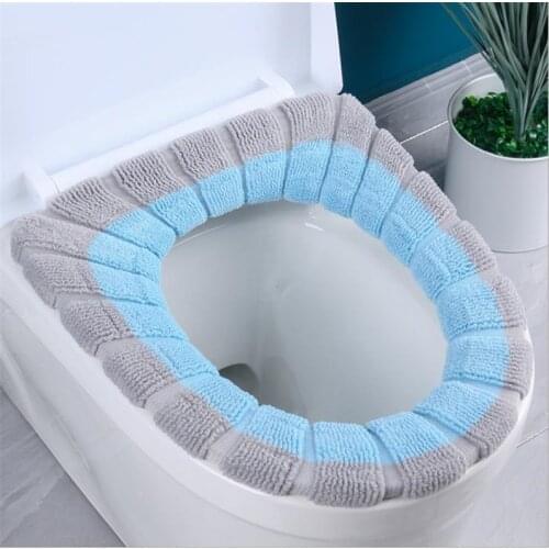 Universal Warm Soft Washable Toilet Seat Cover Mat Set for Home Decor Closestool Mat Seat Case Toilet Lid Cover Accessories
