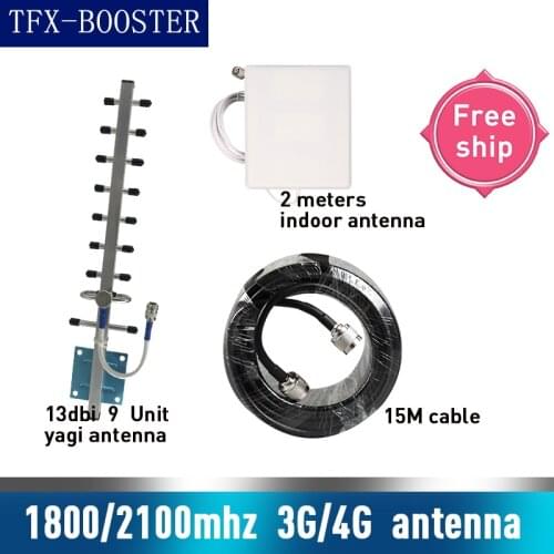 TFX-BOOSTER gain13dbi WCDMA LTE DCS 1800mhz 2100mhz External Outdoor Antenna Outside Yagi Antenna For Cell Phone Repeater