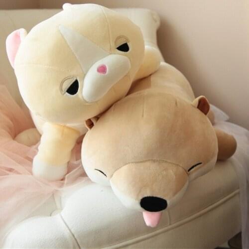 Japanese Cartoon Plush Otter Akita Shiba Inu Pillow Figurine Doll Cross-Border Japanese Export Buddha Ragdoll