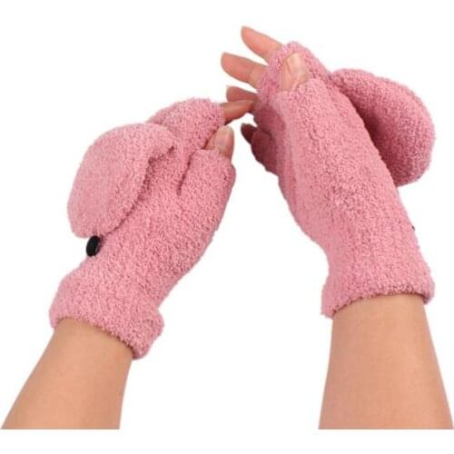 Women Gloves Hand Wrist Warmer Winter Athletic Mittens Fingerless Gloves