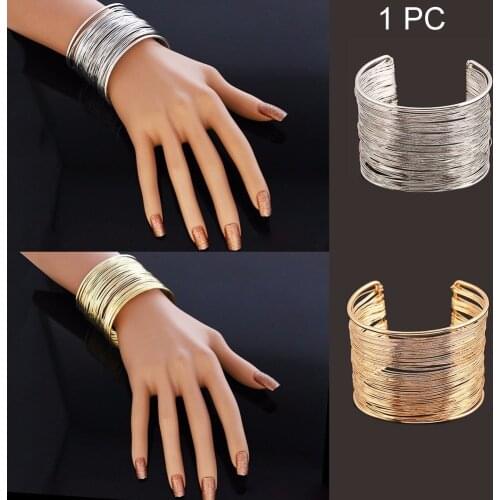 1PC Fashion Style Rhinestone Bangle Cuff Bracelet Jewelry New Women Decoration