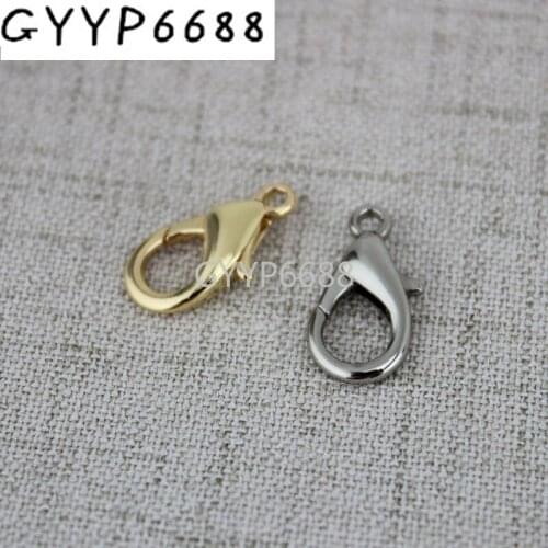 10pcs 50pcs 200pcs High quality Lobster Clasp Clips Key Hook Keychain Split Key Ring Findings Clasps For Keychains Making