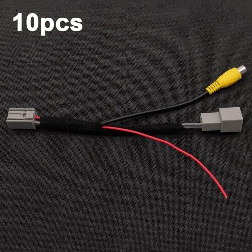 10pcs 8Pin Original Video Input Switch Reverse Camera RCA Adapter Cable For Mitsubishi Eclipse Cross High-End/Outlander ES 2018