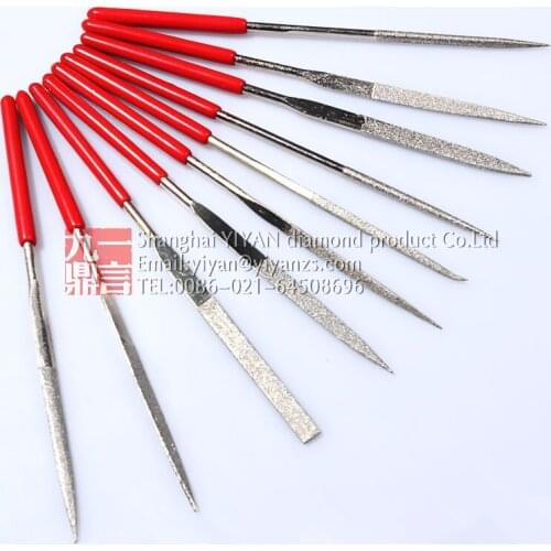 10pcs set 3*140mm Diamond Needle Files jewellery tools free shipping