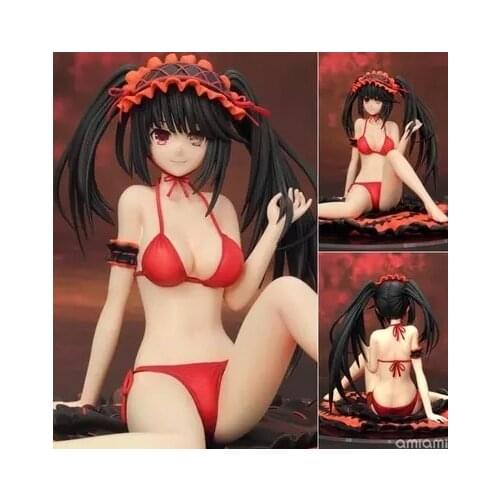 13cm Date A Live II Tokisaki Kurumi Swimsuit Ver. Sexy Figurine EN0