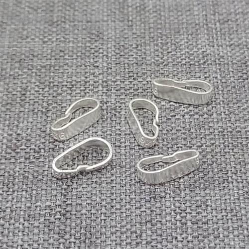 20pcs of 925 Sterling Silver Small Locket Bails Pendant Charm Bulk Bails