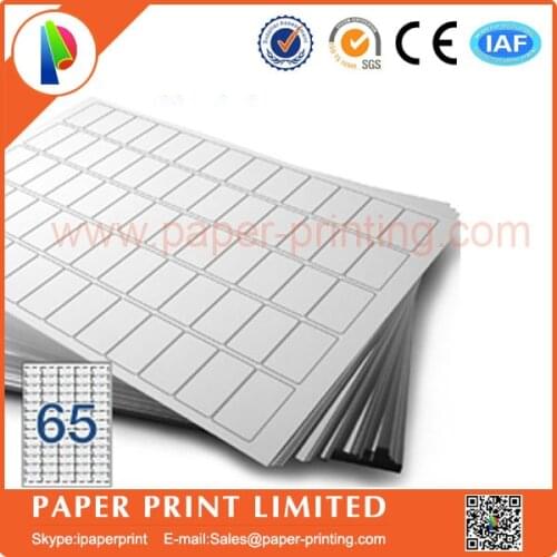 2000 sheets Compatible L7651/J8651 blank matte white label for laser&inkjet printer ,label szie: 38.1 x 21.2 mm