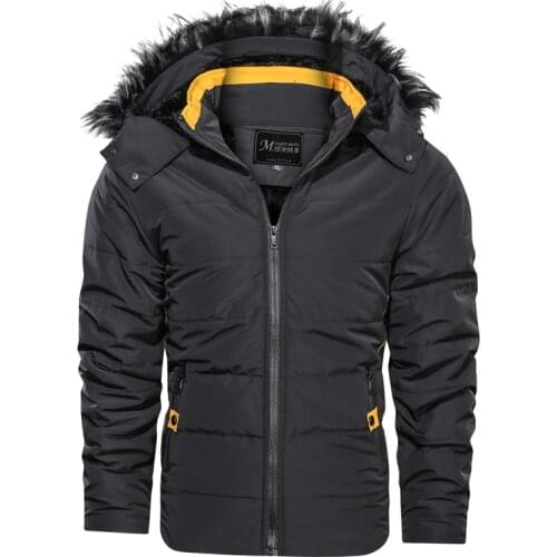 2019 New Winter Mens Parkas Casual Thicken Warm Windproof Jacket Parkas Men Hooded Winter Mens Jackets and Coats