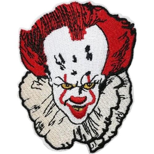 3.5''Joker horror movie film iron on patches for clothing cosplay costume badge