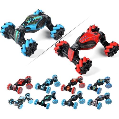 4WD RC Stunt Car Watch Gesture Sensor Control Deformable Electric RC Drift Car Transformer Car Toys For Kids Gift Music Dancing
