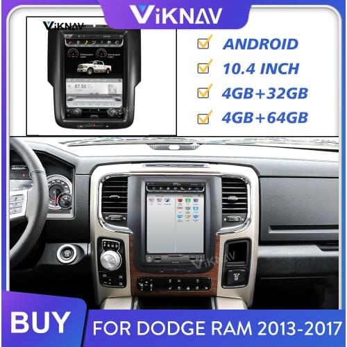 Car Radio for Dodge RAM 2013 2014 2015 2016 2017 Android Stereo Receiver Multimedia Player GPS Navigation HD Screen FM