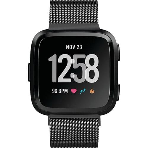 High Quality Luxury Milanese Magnetic Loop Stainless Steel Srap Band For Fitbit Versa Replacement Smartwatch Accessories