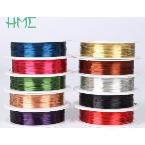 Dia. 0.3/0.4 mm 10 Rolls Mix Color Copper Craft Beads Rope Copper Wires Beading Wire For Handmade DIY Arts,Crafts Accessories