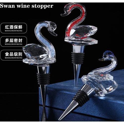 Crystal Swan Wine Stopper Wine Stopper Red Wine Bottle Stopper Home Creative Seal Plug Wholesale