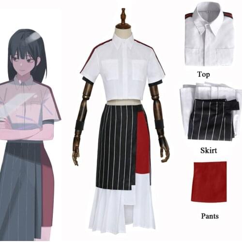 DEVIL GAME LINK CLICK Qiao Ling Cosplay Costume Anime Top Skirt Lining Pants Uniform Set Women Girls Halloween Carnival Party