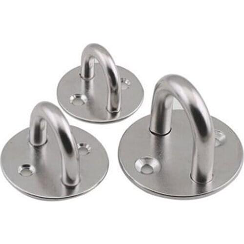 304 Stainless Steel base Diameter 33/40/50MM Round Shape Hook Ceiling Fans Sandbags Hammocks Leisure Sofa Fixed Hook