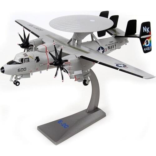 E2C AWACS Simulation Model 23.5cm Length 1:72 Scale for Ornaments Collection or Airshow