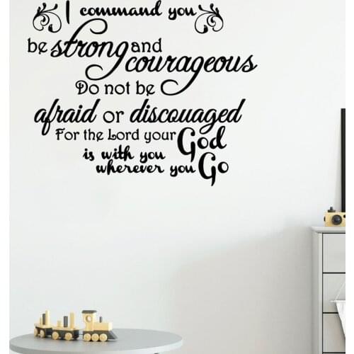 Cartoon Be strong and courageous Wall Stickers Animal Lover Home Decoration Accessories Living Room Children Room Art Decal