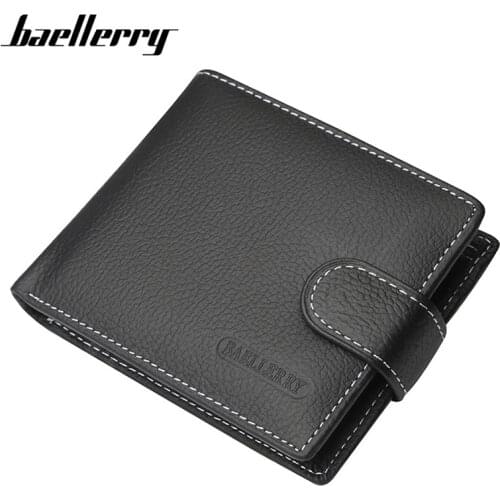 New arrival Genuine Leather Men Wallets With Coin Pocket Money Bag Fashion Male Purse Credit Card Holder For Man