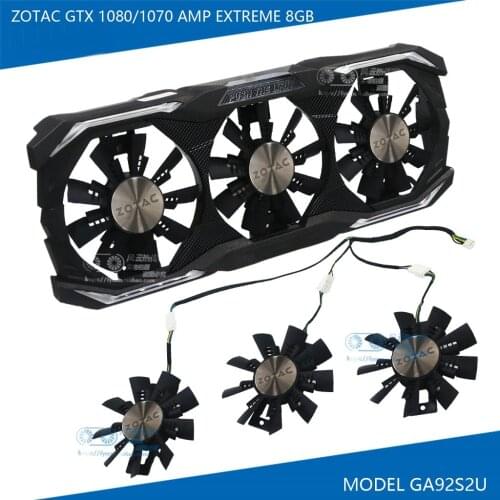 New Original GA92S2U DC12V 0.46A for ZOTAC GTX1070/GTX1080 AMP EXTREME 8GB Graphics card Cooling fan