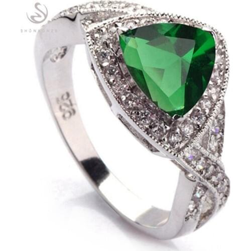 Fleure Esme Punk Wedding rings Jewelry & Accessories for womens clothing accessories Peridot Cubic Zirconia Rhodium Plated R562