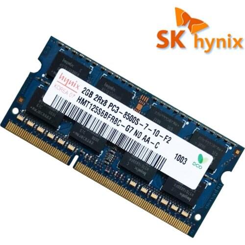 Original SK HYNIX ddr3 2GB 1066MHz ram sodimm laptop DDR3 memory support memoria PC3 2G 8500S notebook RAM