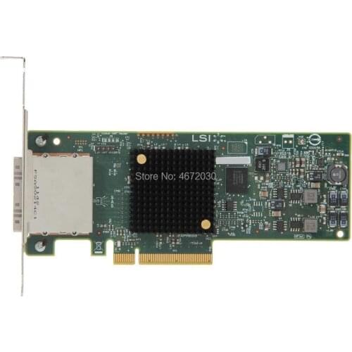 New Broadcom Avago LSI SAS 9207-8E LSI00300 New OEMs 8 port HBA JBOD SFF8088 6Gb PCI-E 3.0 X8 Controller Card Made in China