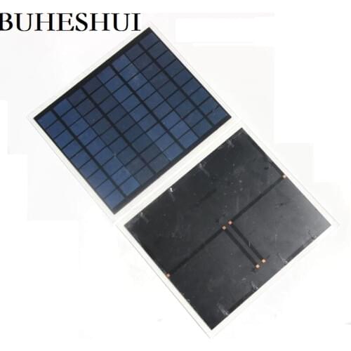 BUHESHUI 6W 18V Polycrystalline Solar Cells Solar Panels Solar Module For Charging 12V Battery DIY Solar System Free Shipping