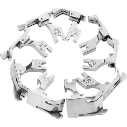 Practical Sp18 Presser Industrial Sewing Machine Flatcar About Unilateral Presser Foot Steel-sided Zipper Foot 9 Size 1/32-1/2