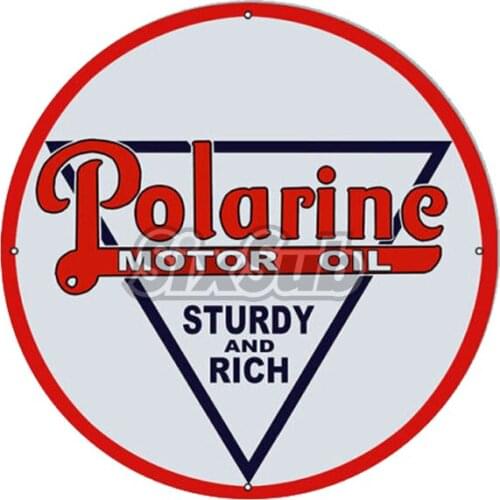 Polarine Sturdy And Rich Motor Oil car moto stickers decals# 027017