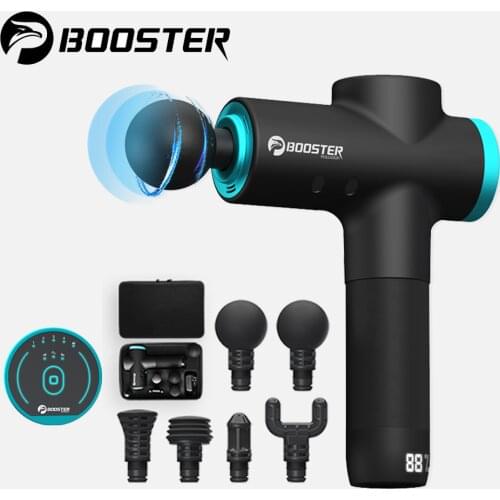 BOOSTER M2-12V LCD Display Massage Gun Professional Deep Muscle Massager Pain Relief Body Relaxation Fascial Gun Fitness