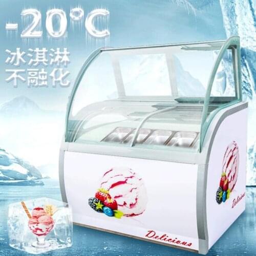 High Quality Ice Cream Display Cabinet Commercial Desktop Popsicle Showcase 180W
