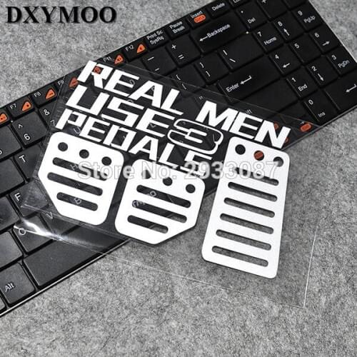 Funny JDM BRZ REALMEN USE 3 PEDALS Car Motorcycle Sticker Decals Vinyl Helmet Bike Laptop Stickers