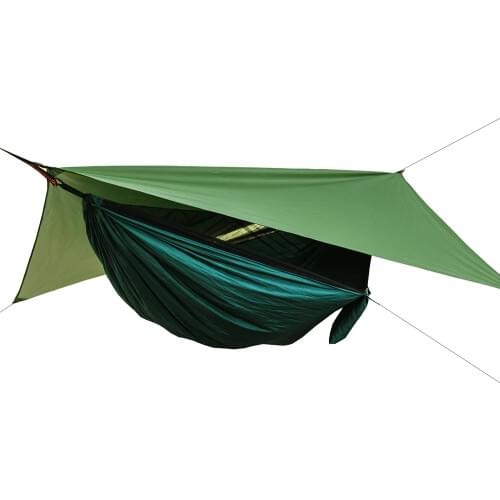 3in1 Automatic expansion ultra light waterproof sunshade hammock mosquito net double outdoor furniture hammock 290x140cm