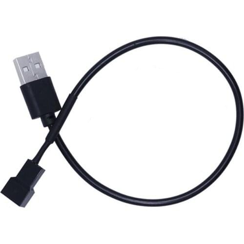 30cm USB Male to 3 Pin Adapter Cable Connector for PC Computer Case CPU Fan