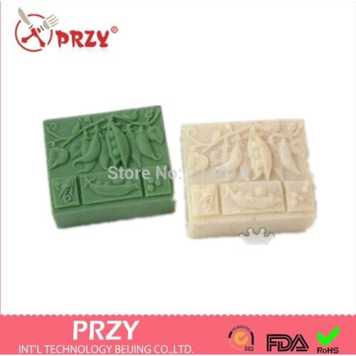 Free shipping garden peas Modelling soap mold fondant Cake decoration mold Handmade soap mold wholesale