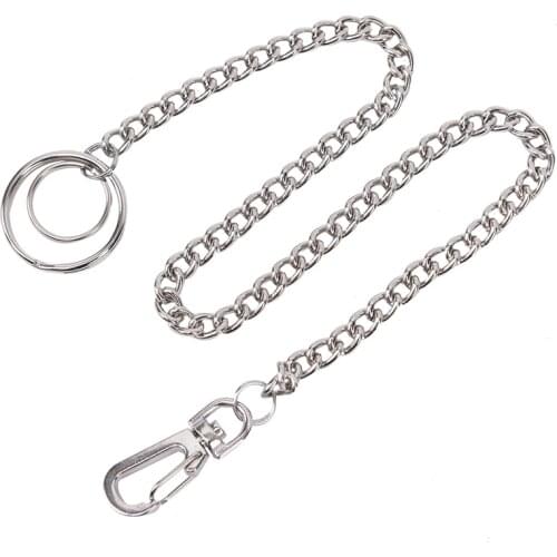 Rock Punk Hook Trouser Pant Waist Link Belt Cool Chic Metal Wallet Silver Chains Fashion Women Men Pants Accessories