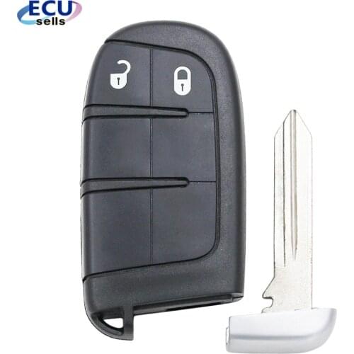 New Keyless Smart Remote Key Case for Chrysler Dodge Journey 2011-2015 2 Buttons +Blade key shell fob