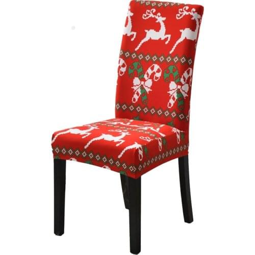 Chair Cover Christmas Chair Covers Digital Printing Christmas Table Decoration Dining Room Kitchen Chair Slipcovers