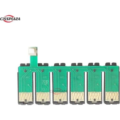 CISSPLAZA 5pcs T0851 851n 85n CISS ink cartridge COMBO chip compatible for epson 1390 T60 with chip holder CISS chip