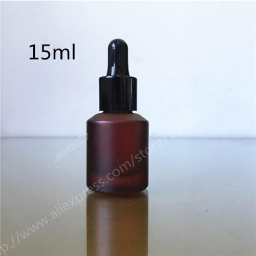 Hot sale 200 x 15ml best quality matte glass dropper bottles, Enssential Oil bottles, Sample Bottle with dropper