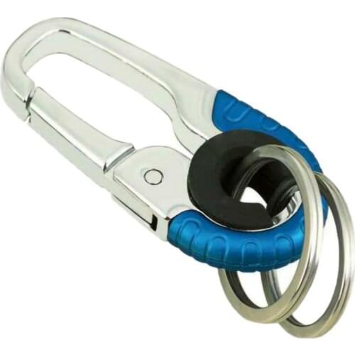 Durable Keychain Hook Metal Buckle Carabiner Climbing Double Ring Car Keychain Multi Tools